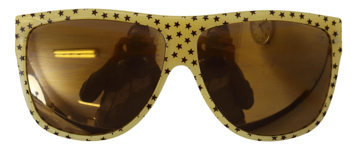 Dolce & Gabbana Gelbe Sterne Acetat Square Shades DG4125 Sonnenbrille
