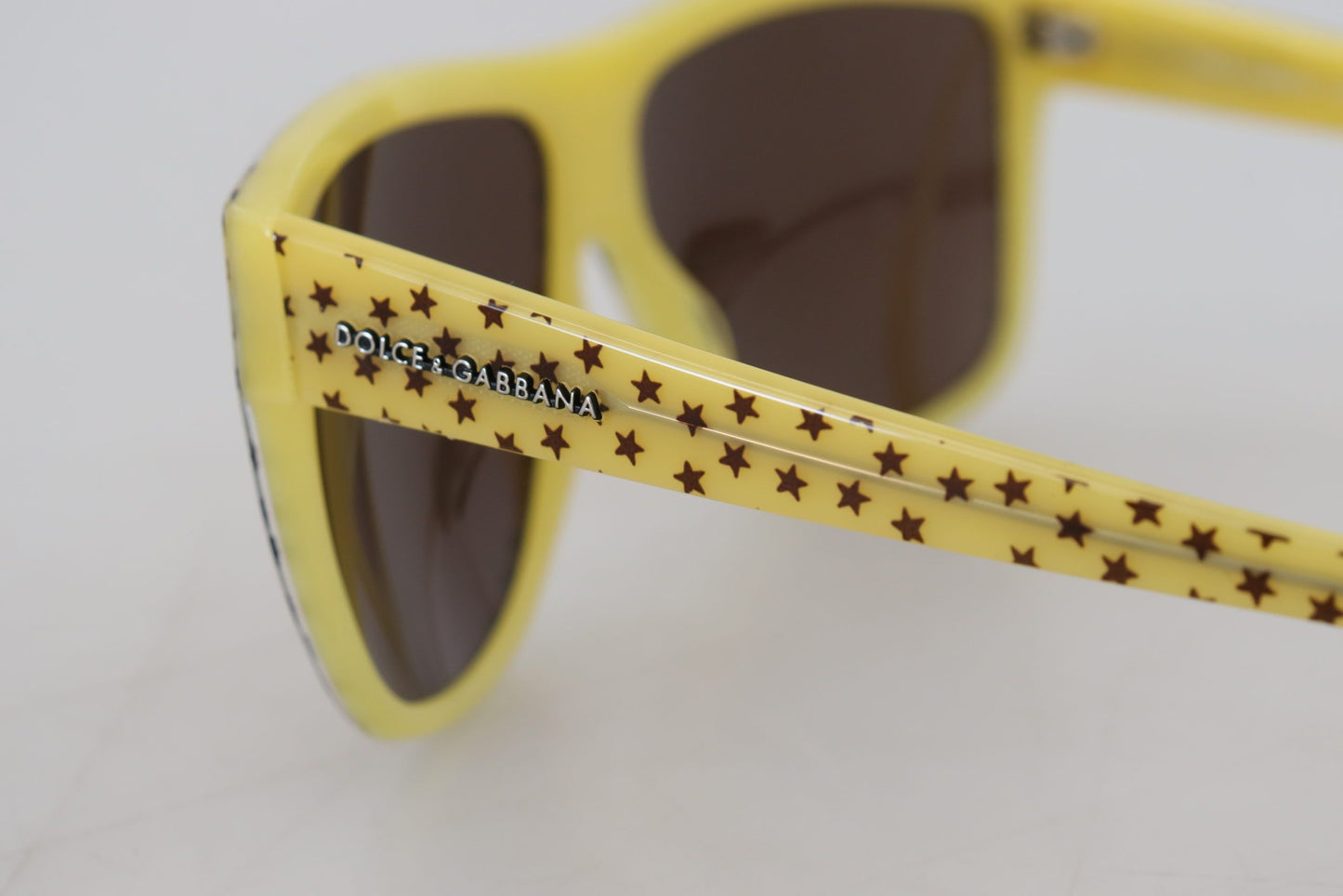 Dolce & Gabbana Gelbe Sterne Acetat Square Shades DG4125 Sonnenbrille