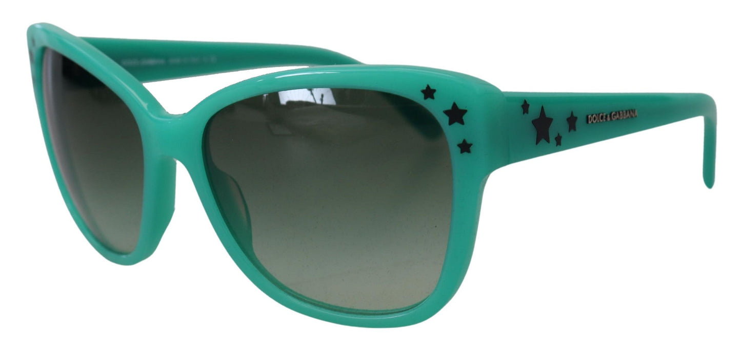 Dolce & Gabbana Grüne Sterne Acetat Square Shades DG4124 Sonnenbrille