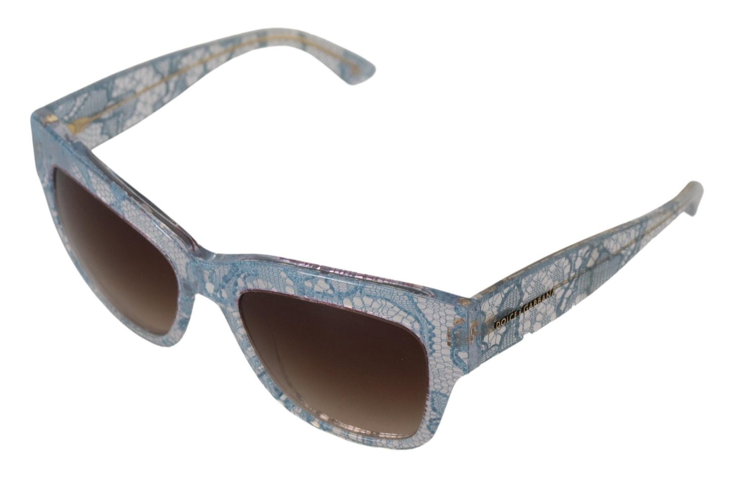Dolce & Gabbana Blaue Spitze Acetat Rechteck DG4231 Shades Sonnenbrillen