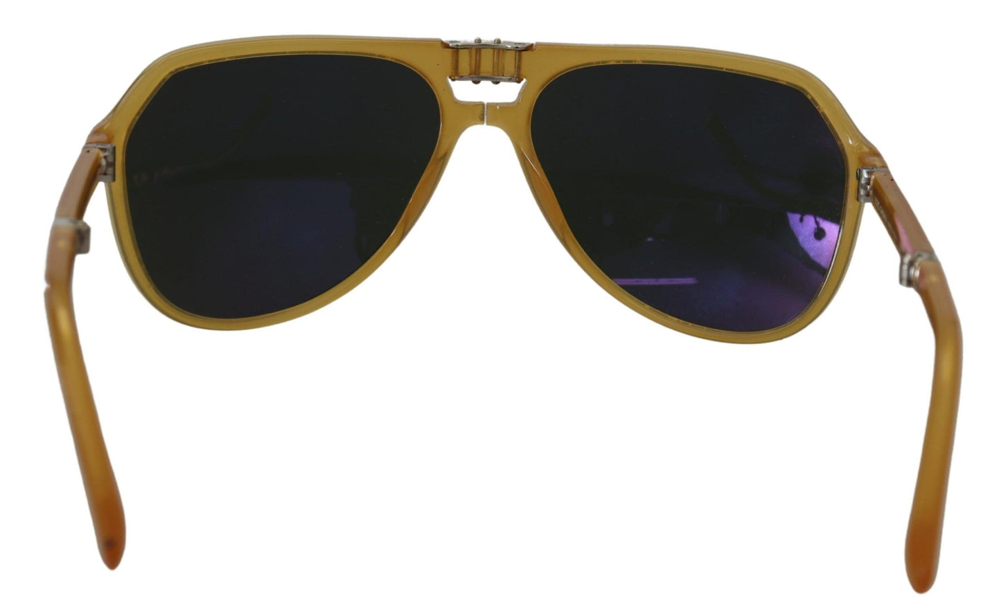 Dolce & Gabbana Gelbe Acetat-Sonnenbrille mit schwarzen Gläsern DG4196