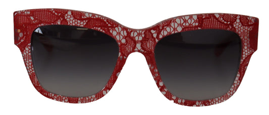 Dolce & Gabbana Rote Spitze Acetat-Rechteckbrille DG4231Sonnenbrille