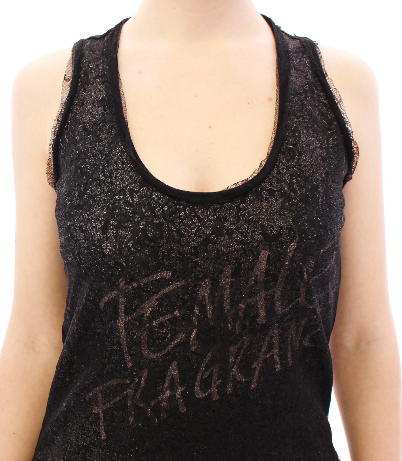 Ermanno Scervino Schwarzes mit Spitze gefüttertes Stretch-Minikleid