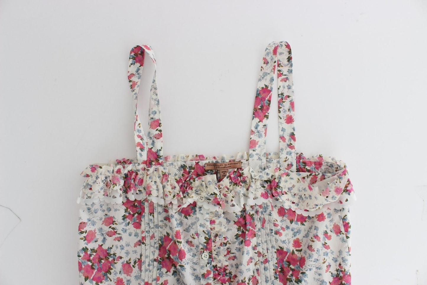 Ermanno Scervino Strandmode Pink Floral Beach Minikleid Kurz