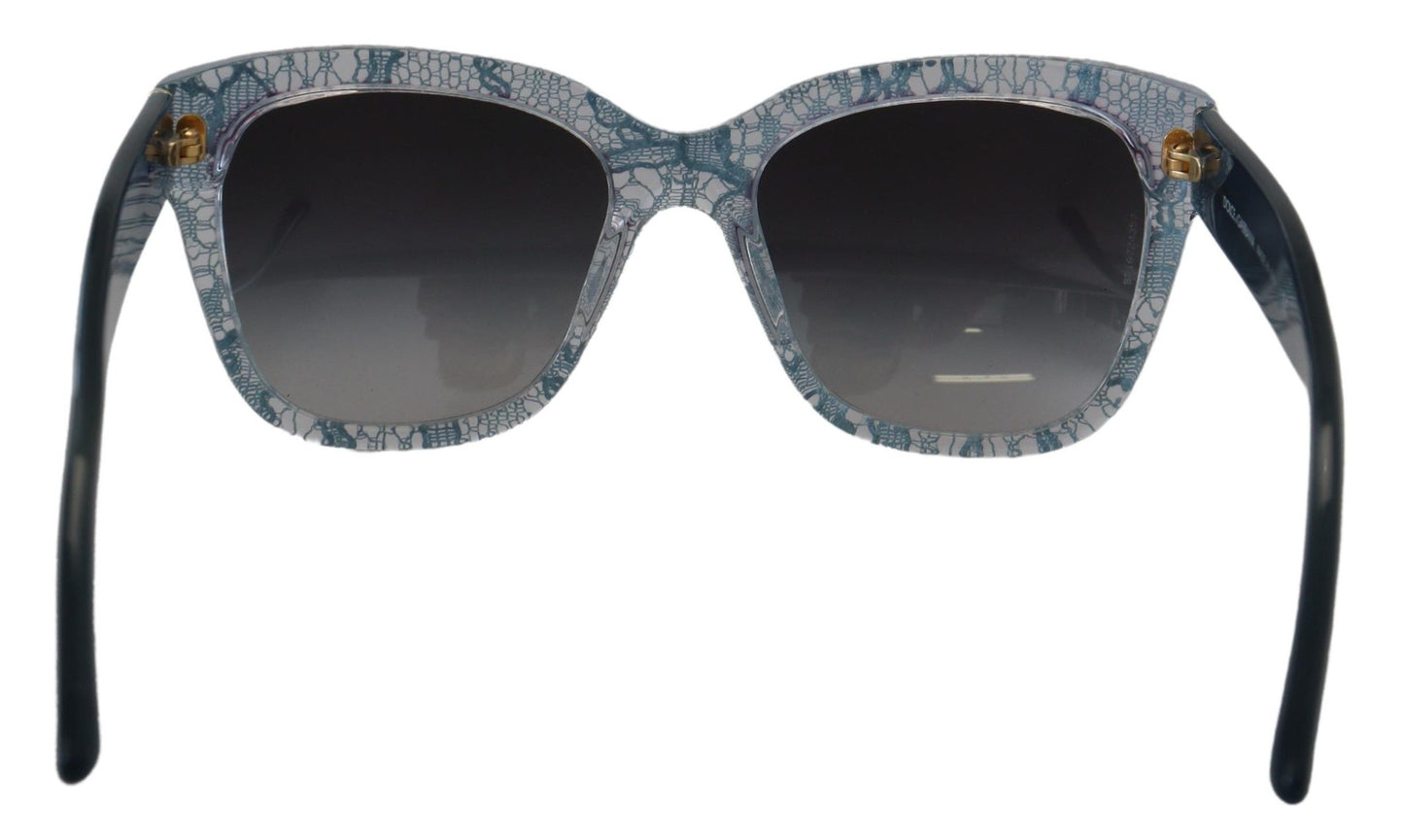 Dolce & Gabbana Blaue Spitze Acetat Rechteck Shades DG4226 Sonnenbrille