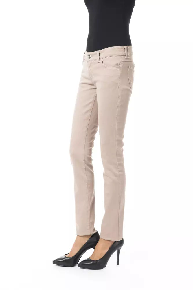 BYBLOS Beige Baumwolle Frauen Hosen