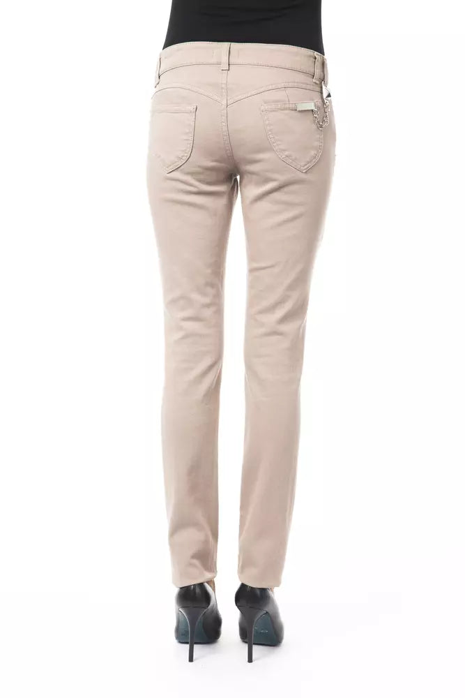 BYBLOS Beige Baumwolle Frauen Hosen