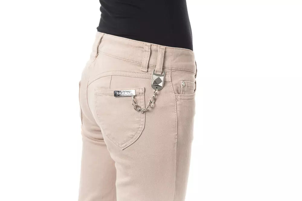 BYBLOS Beige Baumwolle Frauen Hosen