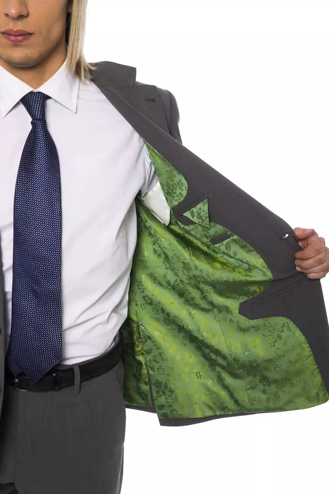 Billionaire Italian Couture Grauer Herren-Wollblazer
