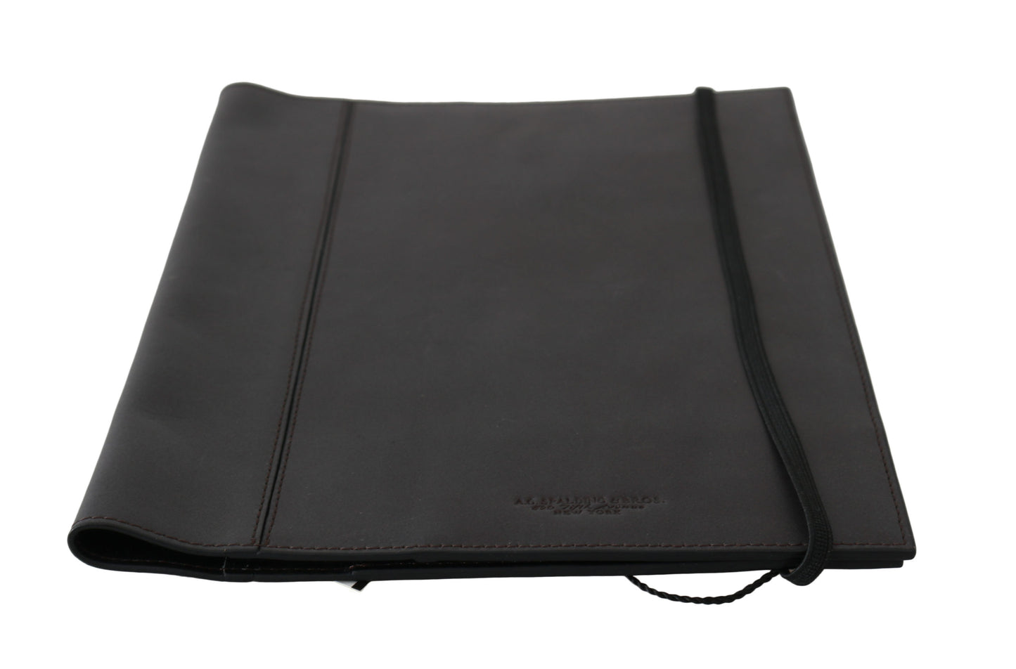 A.G. Spalding & Bros Schwarzes Leder Bifold Travel Holder Logo Wallet
