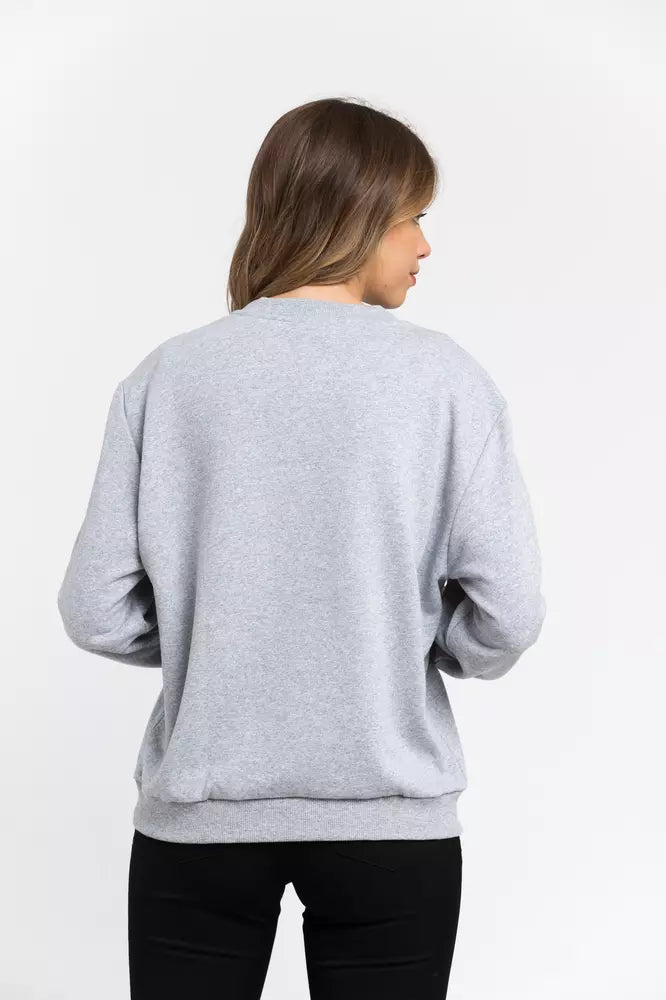 Trussardi Graues Baumwoll-Sweatshirt für Frauen