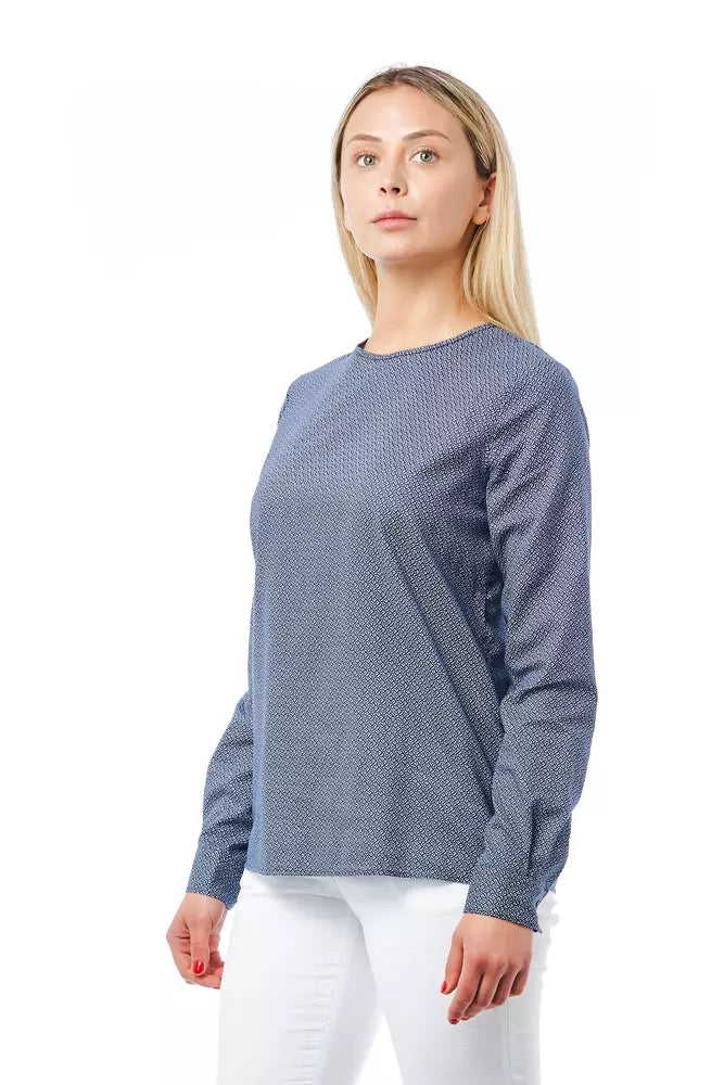 Bagutta Blaue Baumwolle Frauen Bluse