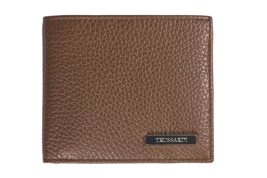 Trussardi Braunes Lederportemonnaie für Herren