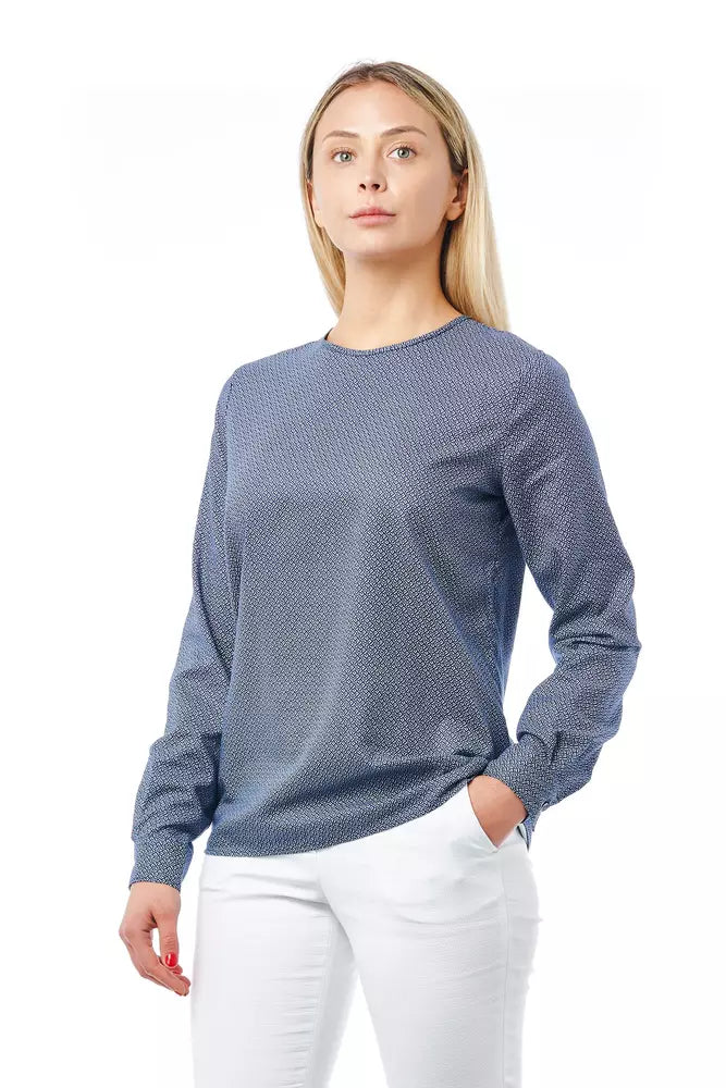 Bagutta Blaue Baumwolle Frauen Bluse