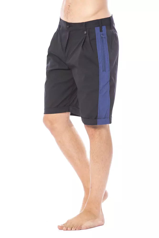 Verri Schwarz Baumwolle Herren Casual Short
