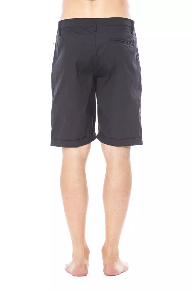 Verri Schwarz Baumwolle Herren Casual Short