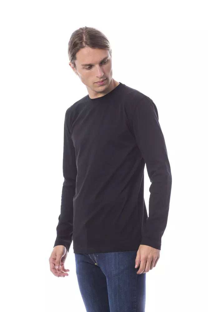 Verri Schwarzes Baumwolle Männer T-Shirt