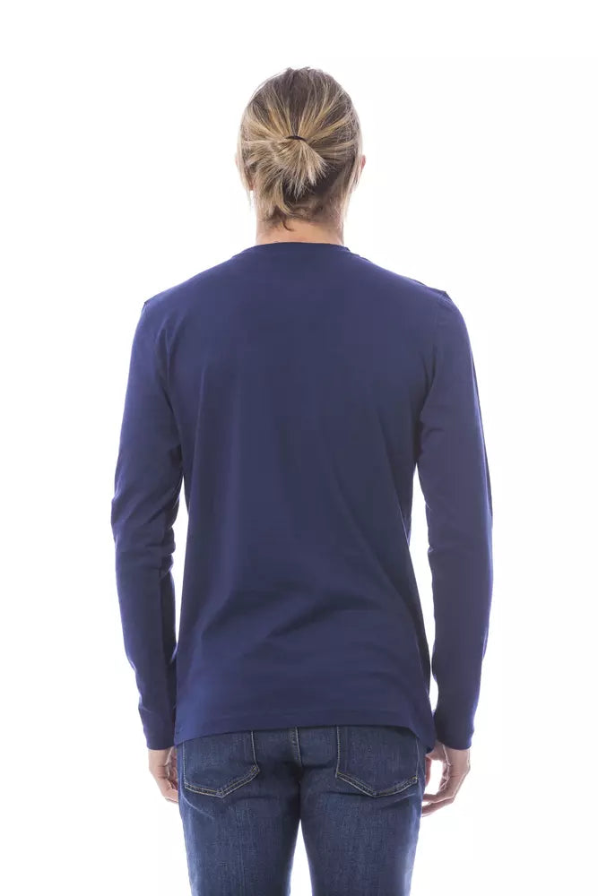 Verri Blau Baumwolle Männer T-Shirt