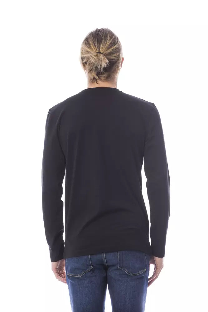 Verri Schwarzes Baumwolle Männer T-Shirt