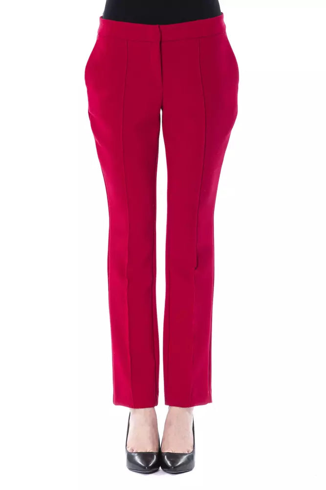 BYBLOS Fuchsia Polyester Damenhose