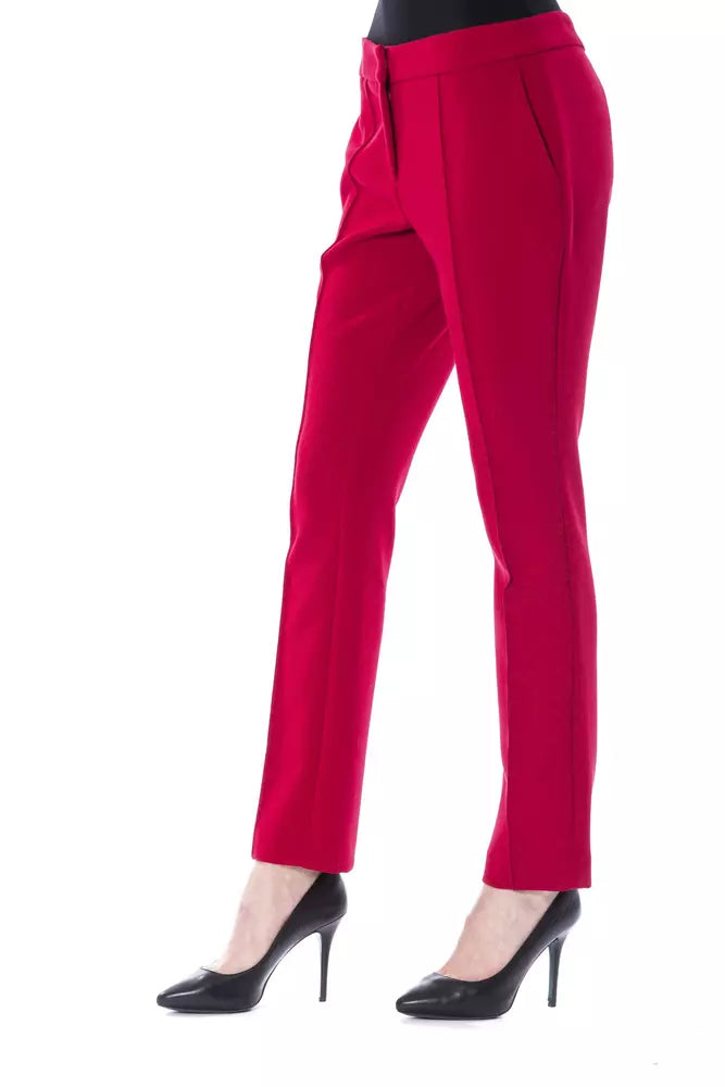 BYBLOS Fuchsia Polyester Damenhose