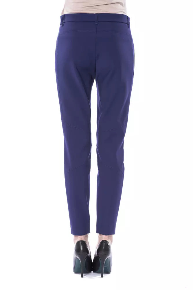 BYBLOS Blaue Polyester Damenhose