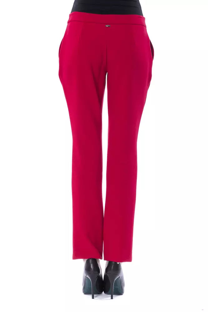 BYBLOS Fuchsia Polyester Damenhose