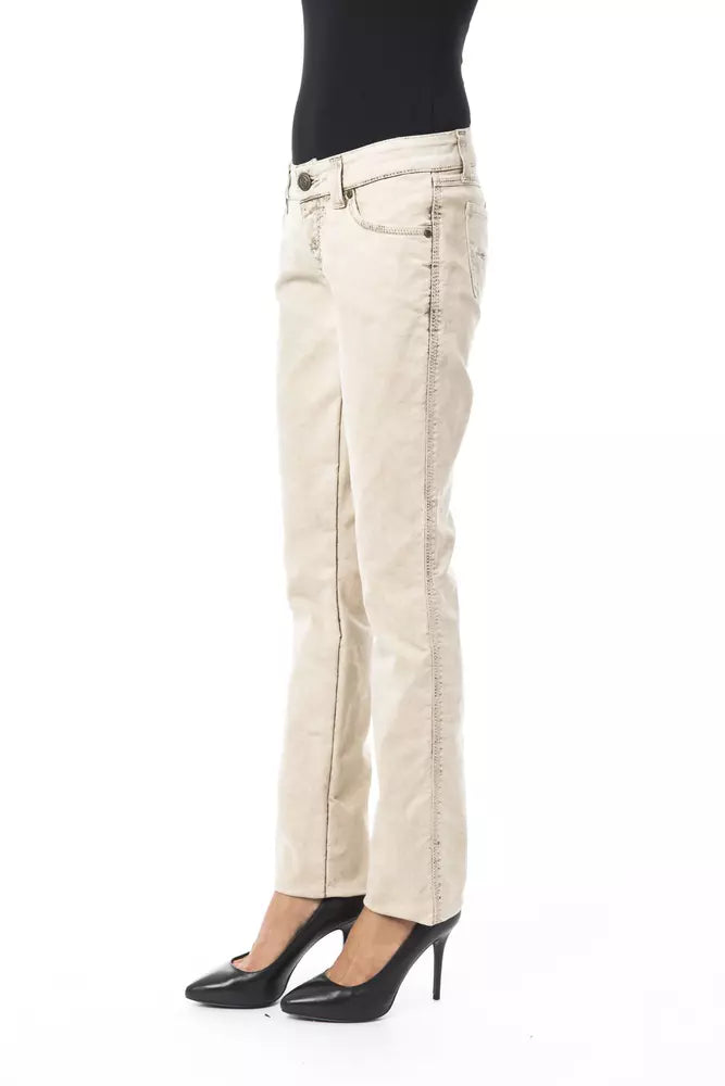 BYBLOS Beige Baumwolle Frauen Jeans