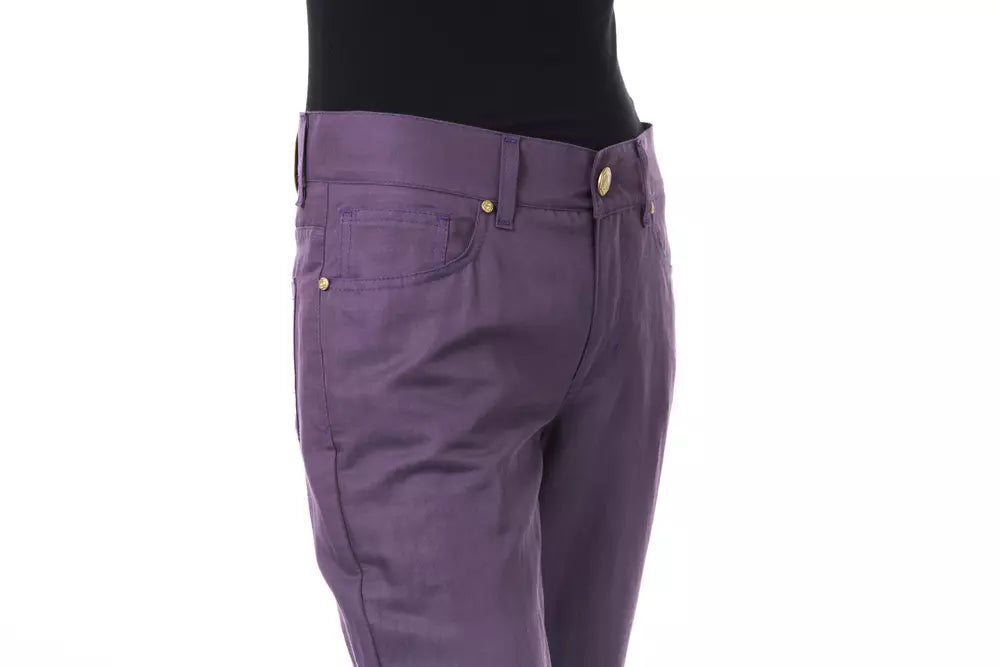 BYBLOS Lila Baumwolle Frauen Hose