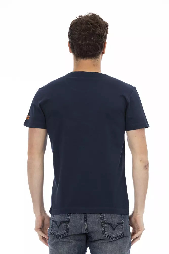 Trussardi Action Baumwoll-T-Shirt für Herren in Blau
