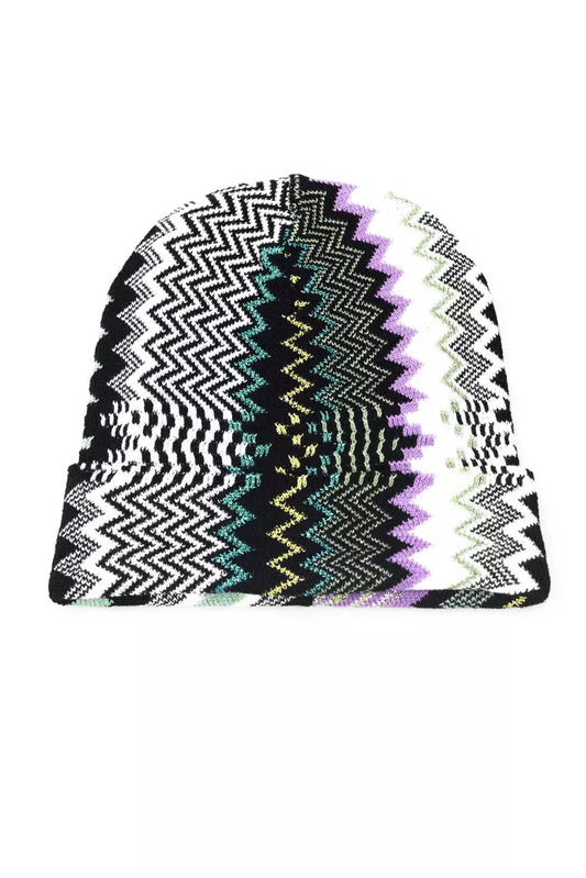 Missoni Bunt gestreifte Wollmütze für Damen