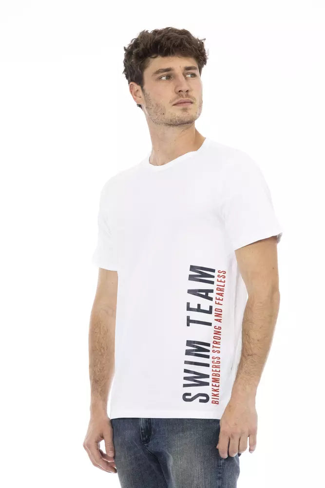 Bikkembergs Weißes Baumwolle Männer T-Shirt