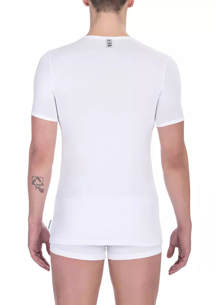 Bikkembergs Weißes Baumwolle Männer T-Shirt