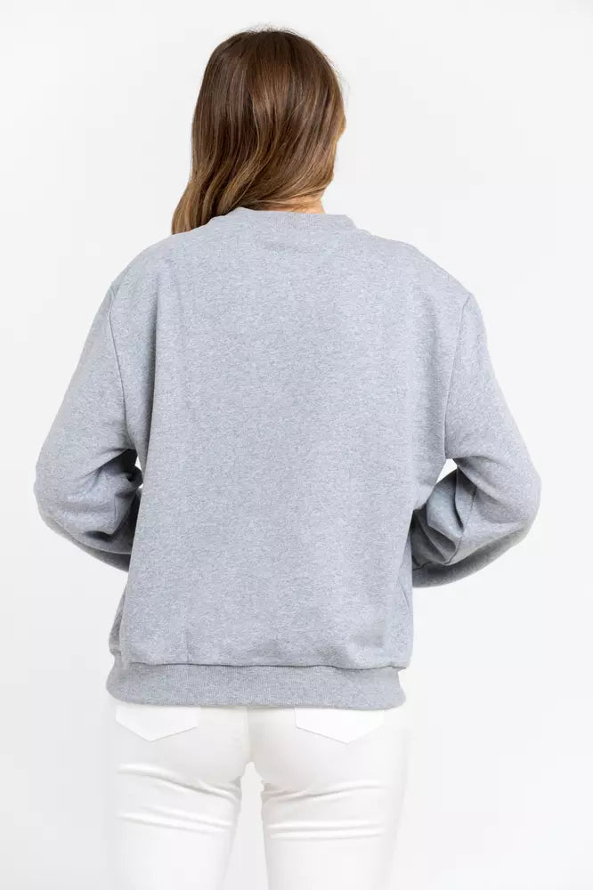 Trussardi Graues Baumwoll-Sweatshirt für Frauen