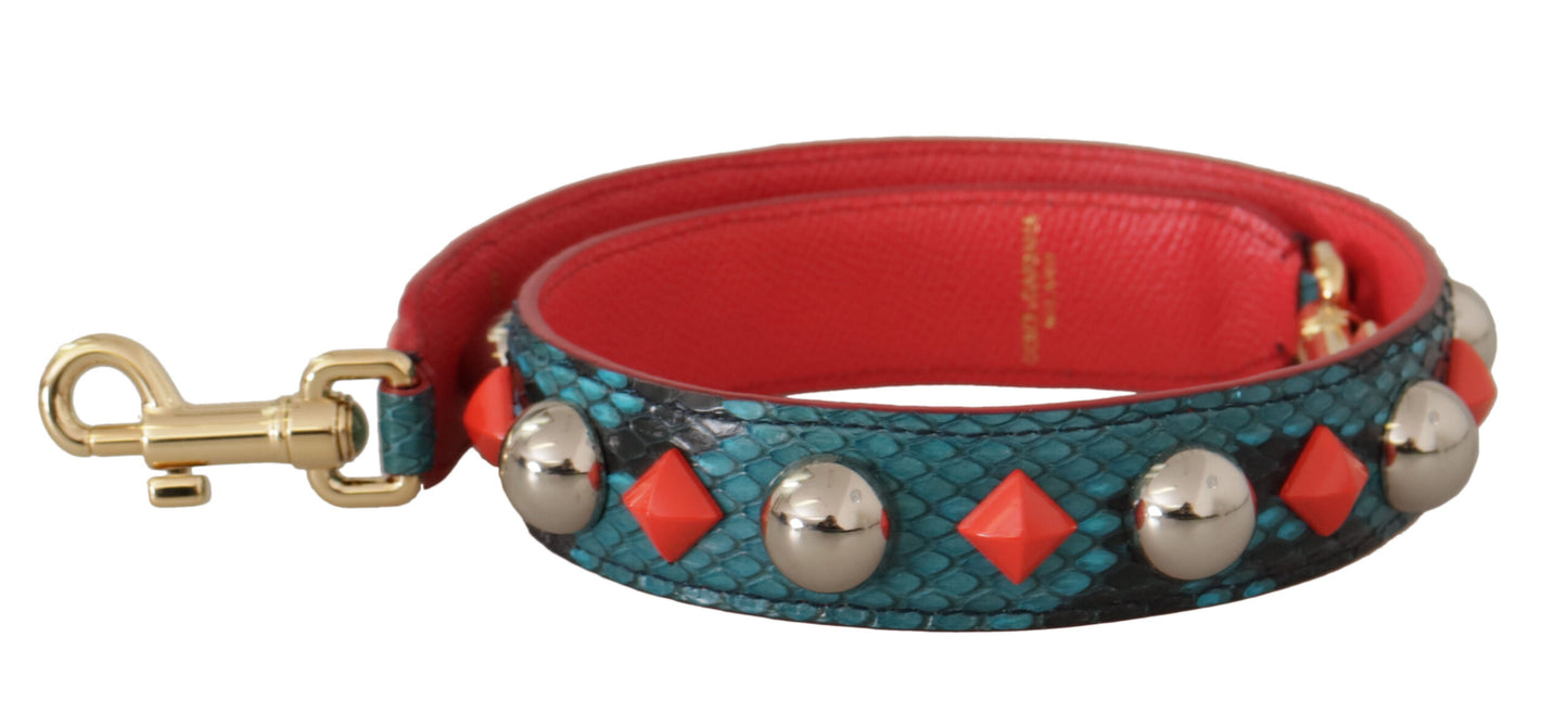 Dolce & Gabbana Grüne Kristalle Ledertasche mit Schulterriemen