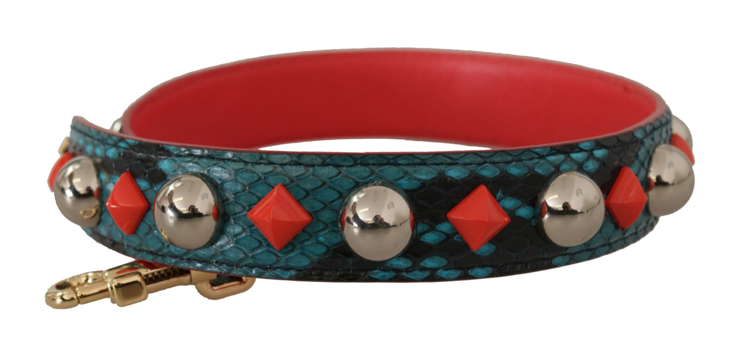 Dolce & Gabbana Grüne Kristalle Ledertasche mit Schulterriemen