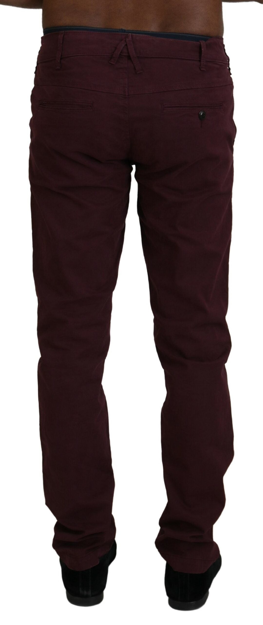 CYCLE Kastanienbraune Baumwolle Stretch Skinny Casual Männer Hosen