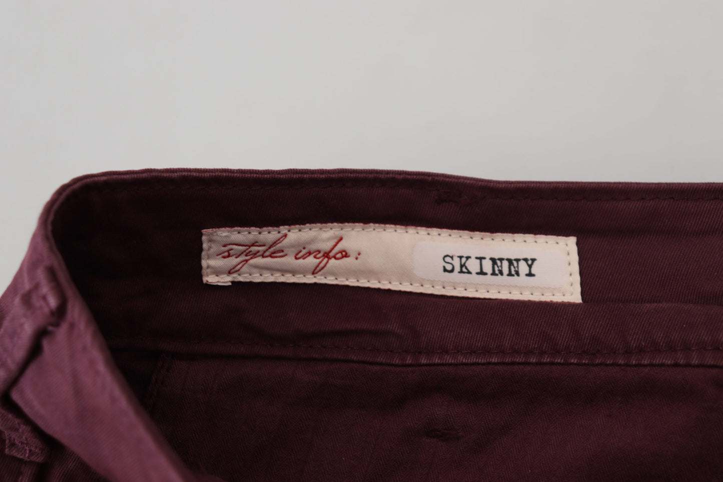CYCLE Kastanienbraune Baumwolle Stretch Skinny Casual Männer Hosen