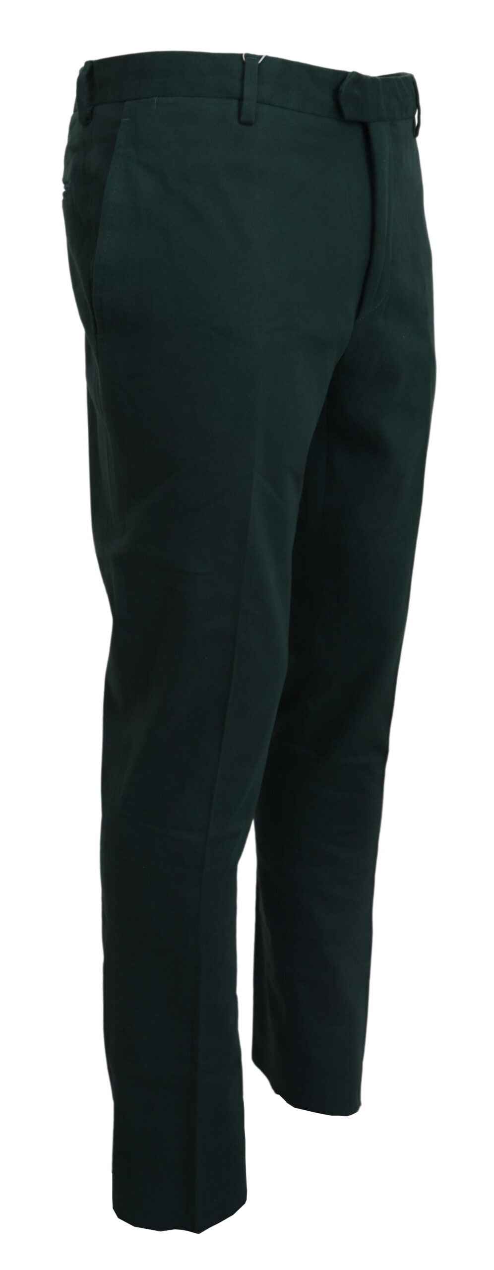 BENCIVENGA Dunkelgrüne Baumwoll-Skinny-Hose für Männer
