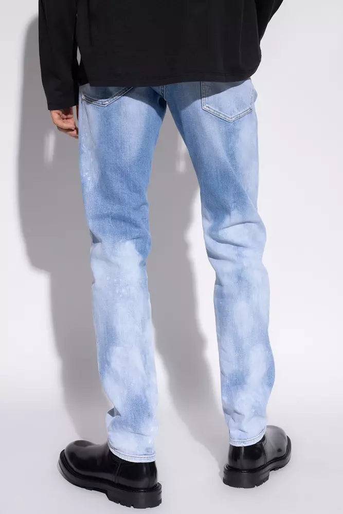 Dsquared² Hellblaue Baumwolle Herren Jeans