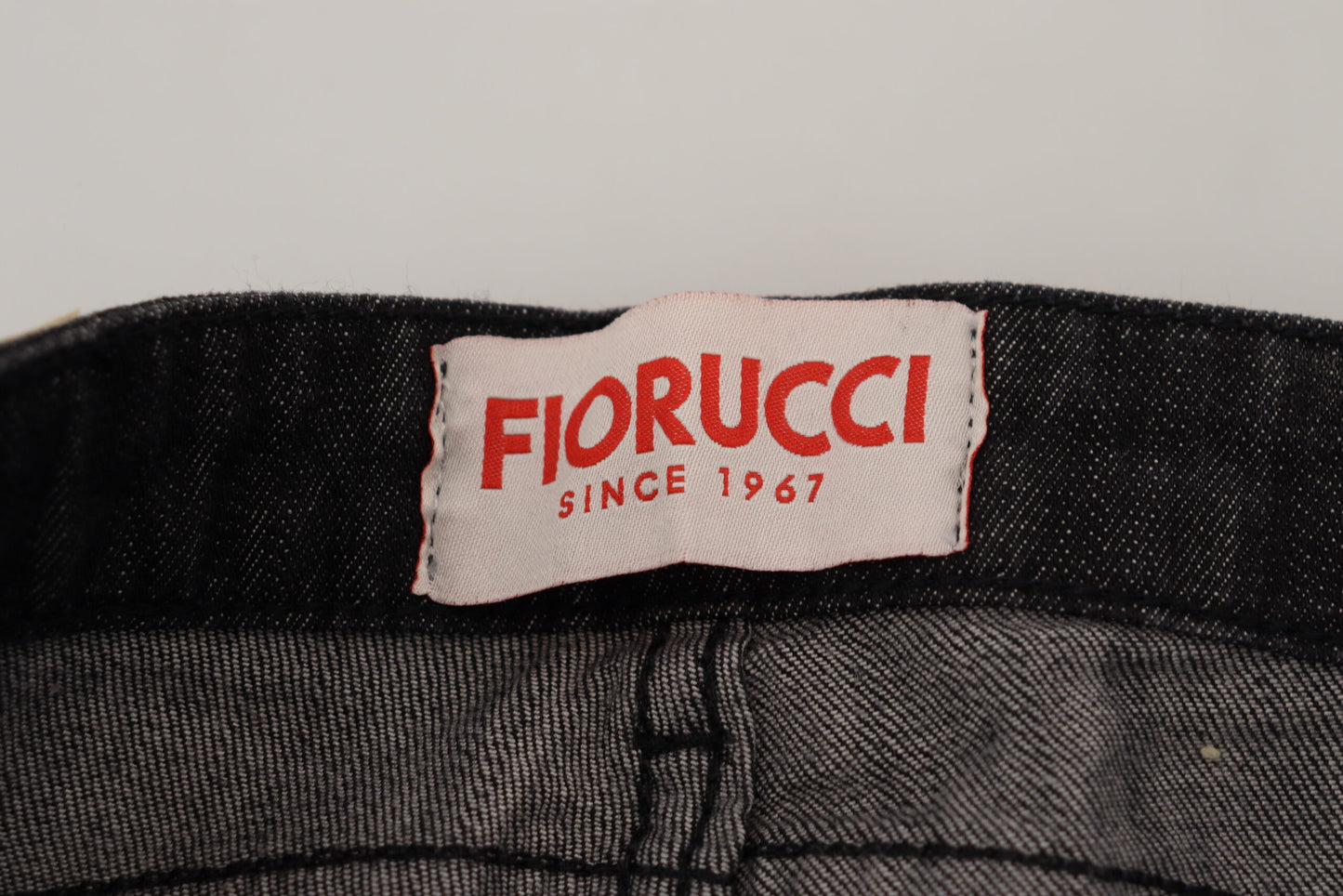 Fiorucci Schwarz Baumwolle Niedrige Taille Skinny Frauen Casual Jeans