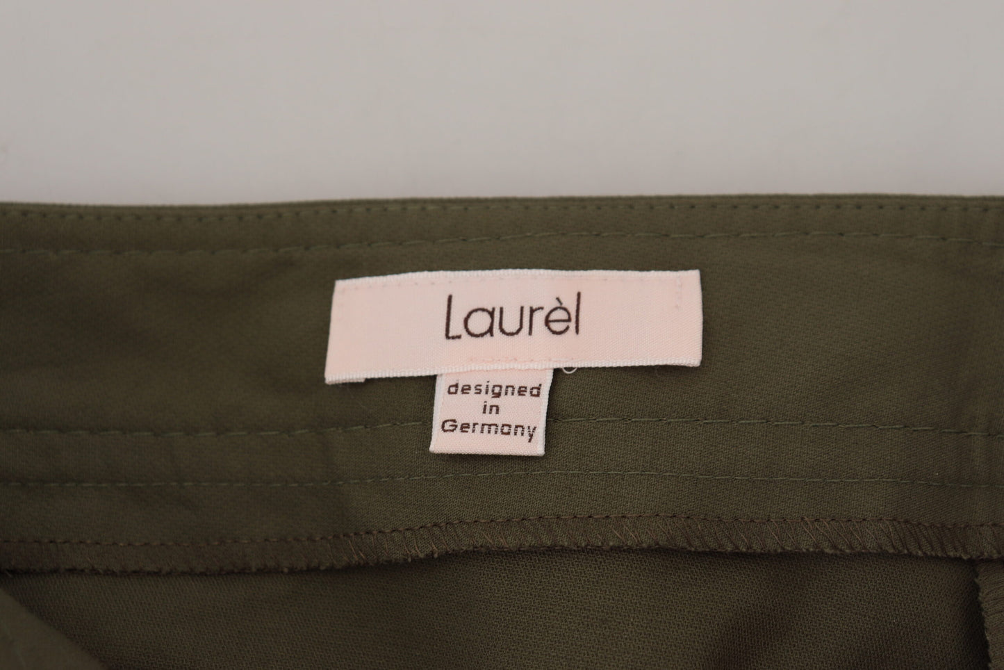 LAUREL Grüne Baumwolle High Waist Damen Tapered Pants