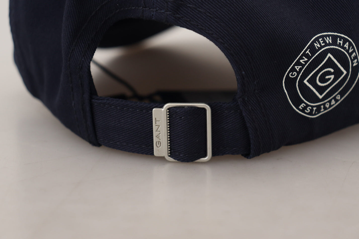 Gant Blaue Baumwolle Logo Print Baseballkappe lässigen Hut