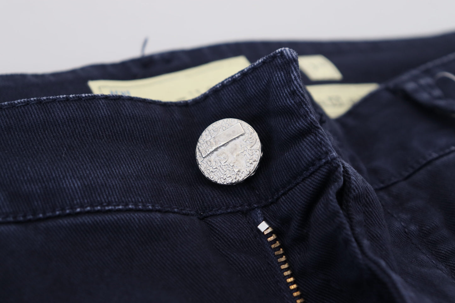 Acht Blaue Baumwolle Tapered Slim Fit Herren Casual Denim Jeans