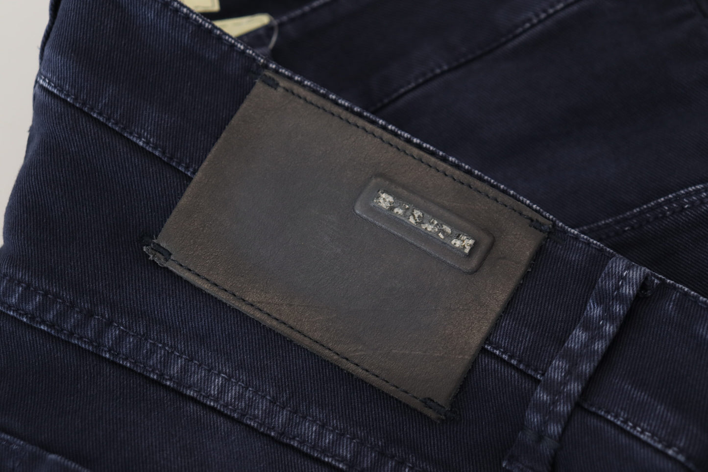 Acht Blaue Baumwolle Tapered Slim Fit Herren Casual Denim Jeans