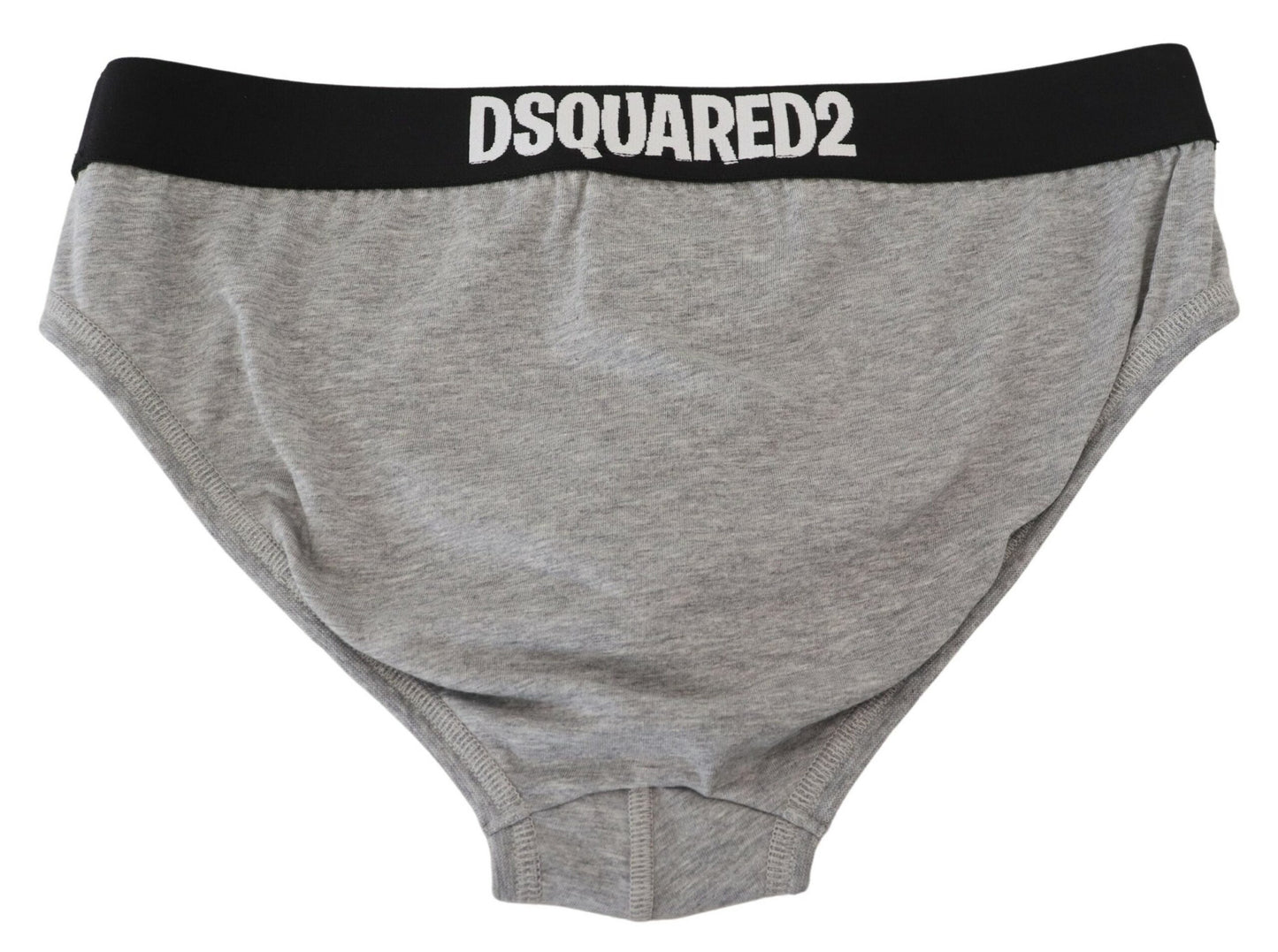 Dsquared² Graue DSURF Logo-Baumwoll-Stretch-Herren-Slip-Unterwäsche