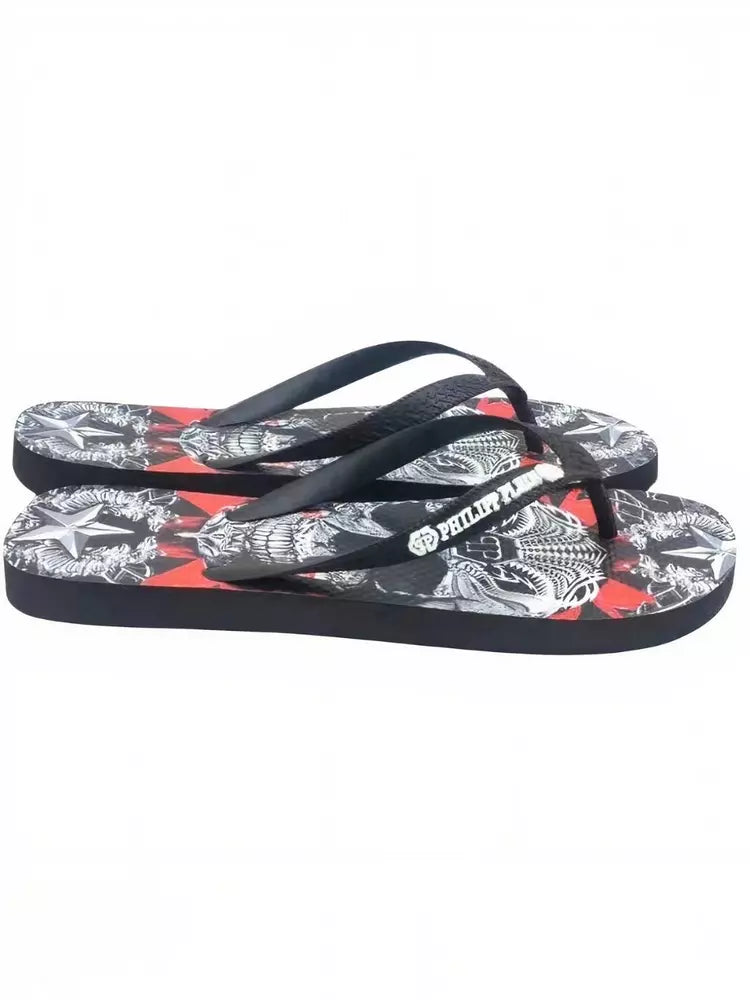 Philipp Plein Multicolor Polyester Damen Flip Flop