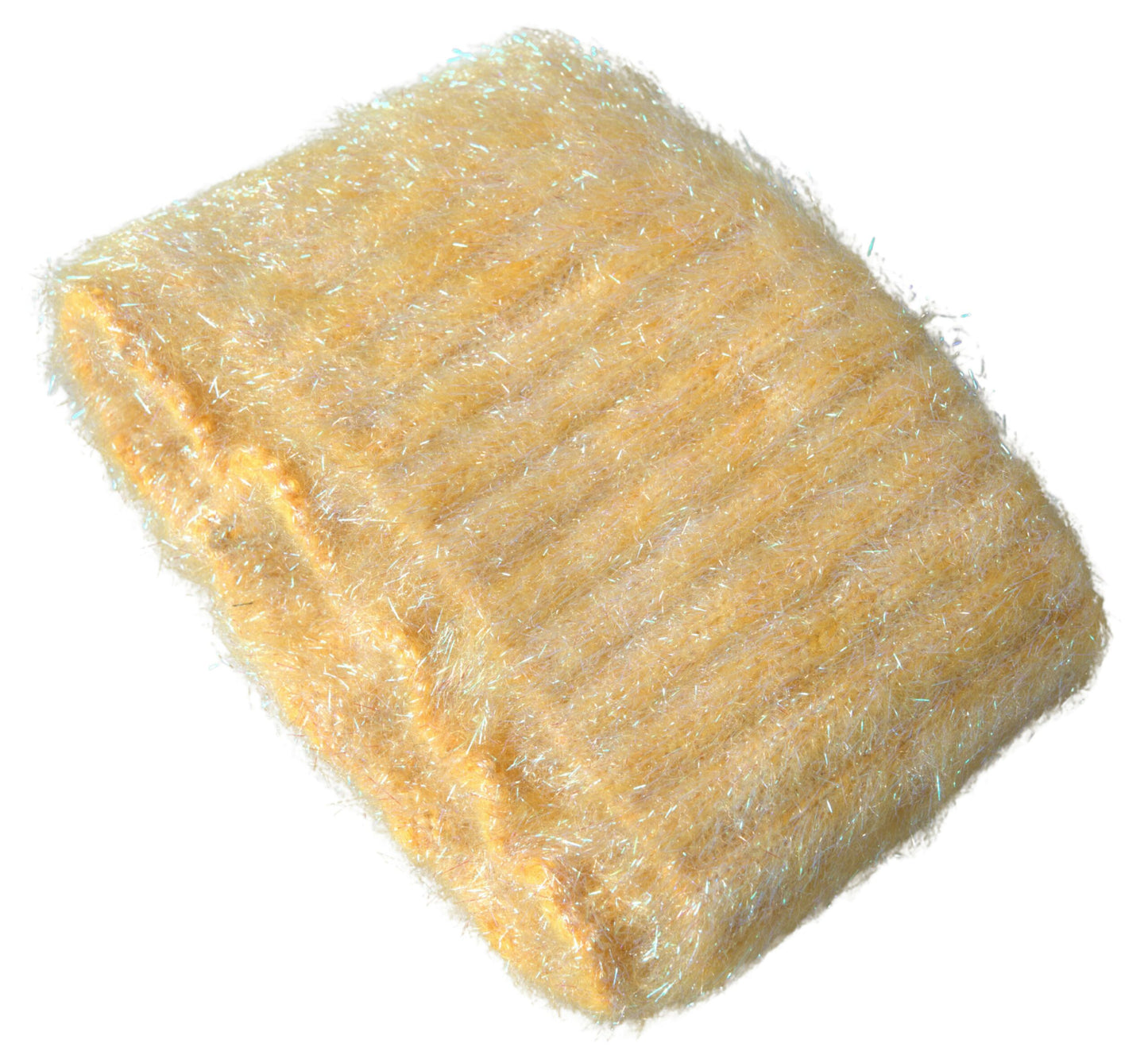 Dolce & Gabbana Gelber Polyester-Mohairfaser-Halstuchschal