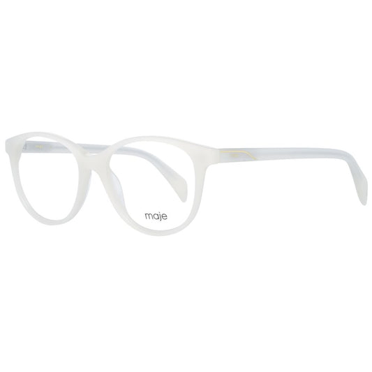 Maje Cremefarbene Kunststoffbrille (Gestell)