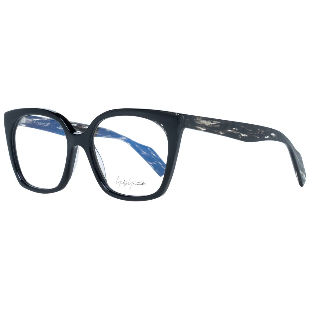 Yohji Yamamoto Schwarze Kunststoffbrille (Gestelle)
